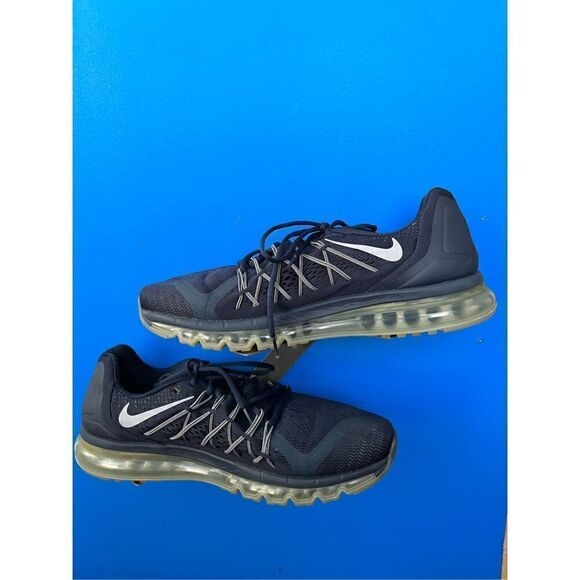 NIKE 2015 Air 698902-405 Blue Size 15 Navy shoes running Air Max Airmax - Picture 2 of 6